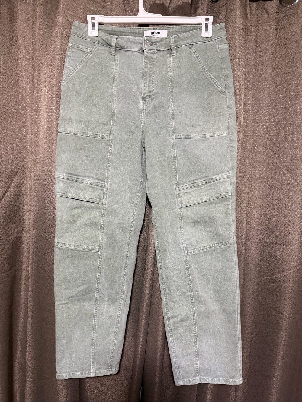 Mica women’s Utility Jeans in Sage Green